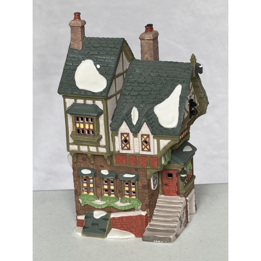 Dept 56 Dickens' Village The Pied Bull Inn #58332 Retired 9.25" x 6.5" - Picture 6 of 11